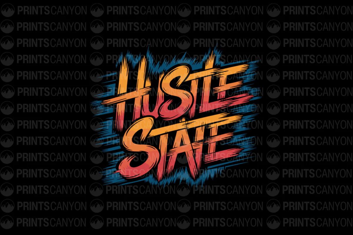 Hustle State Bold Graphic Tee for Ambitious Dream Chasers