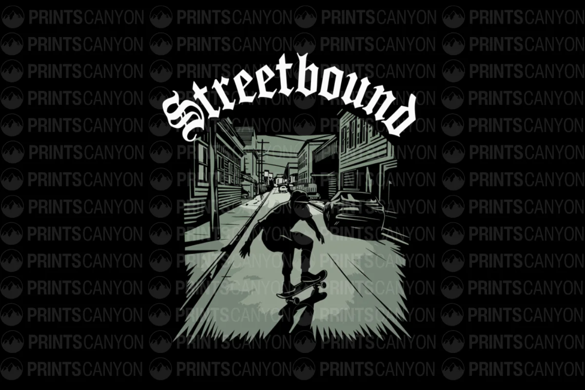 Streetbound Skateboarding Streetwear Graphic Tee for Urban Adventurers