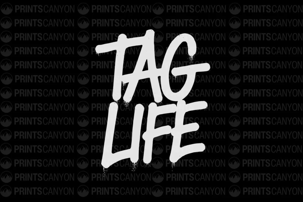 Tag Life Streetwear Graphic Tee for Urban Style Enthusiasts