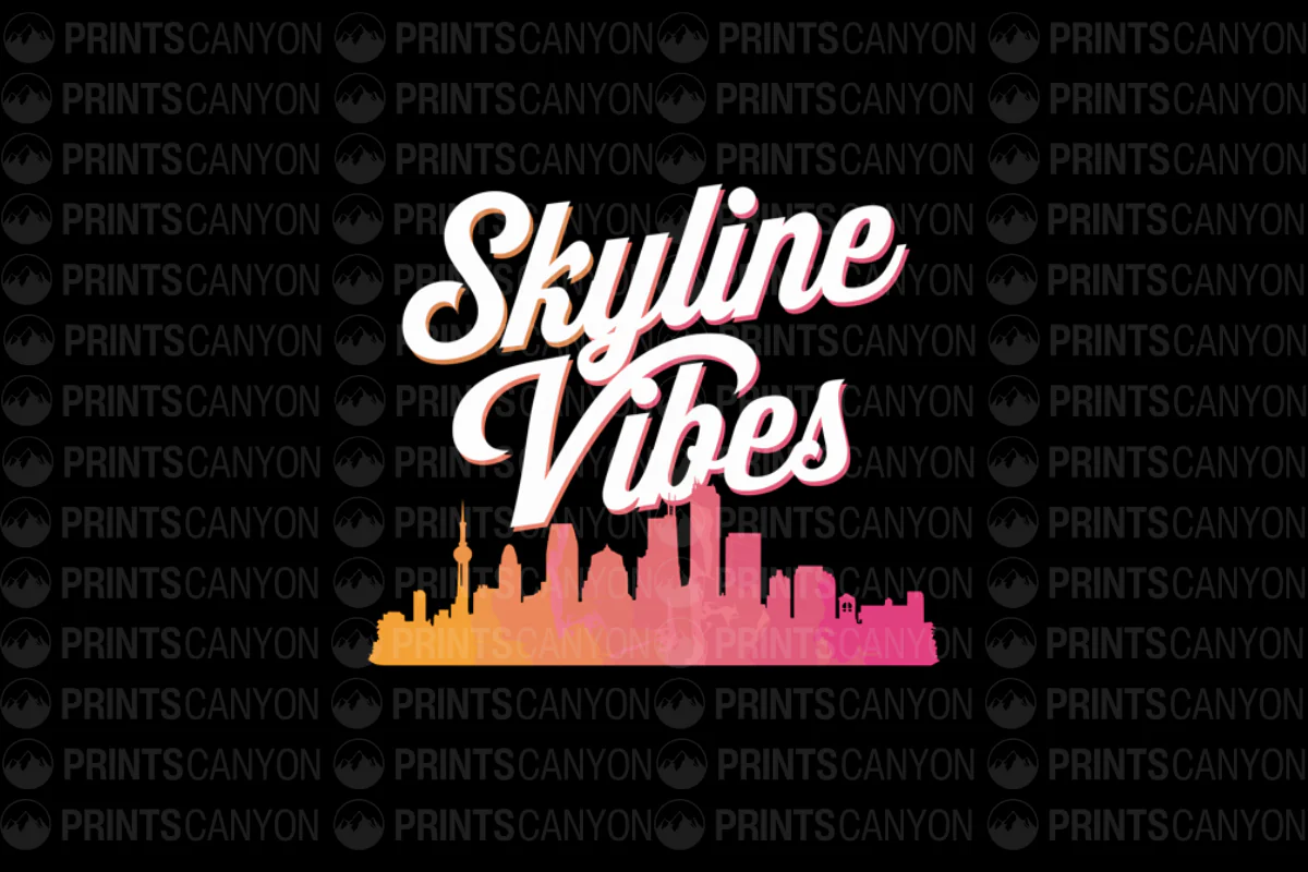 Skyline Vibes Urban Art Print for City Lovers and Dreamers