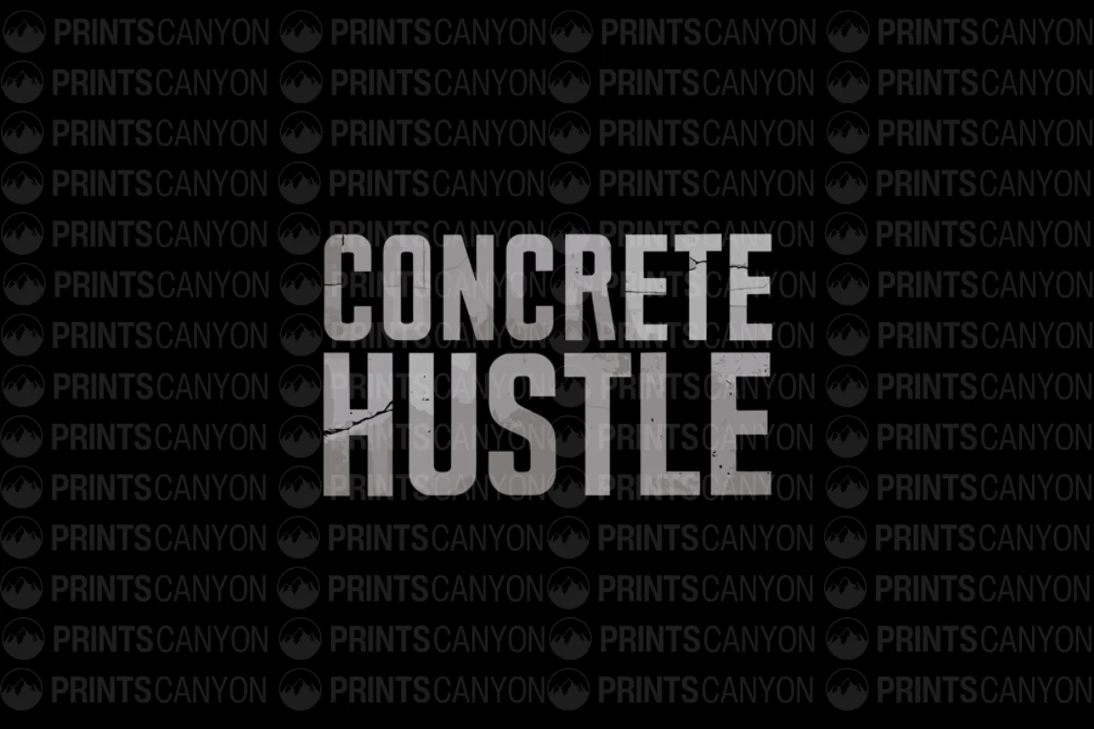 Concrete Hustle T-Shirt for Urban Streetwear Enthusiasts