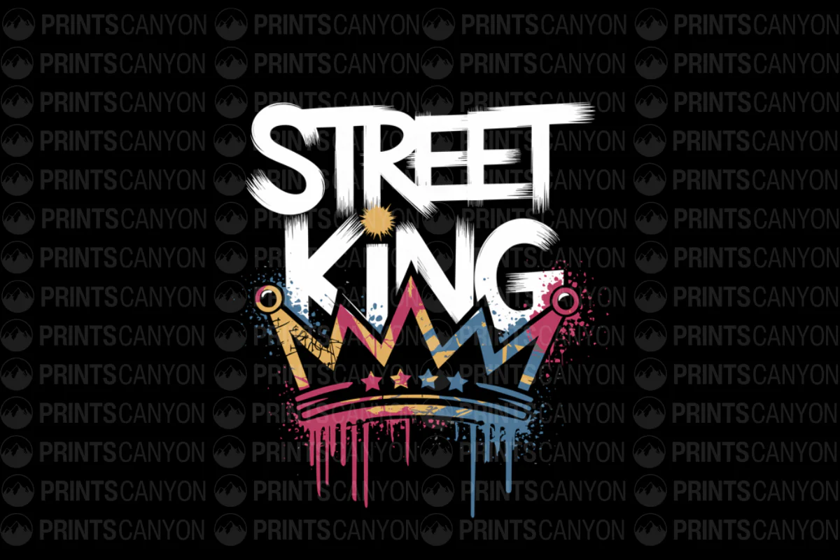Street King Graphic Tee for Urban Style Enthusiasts