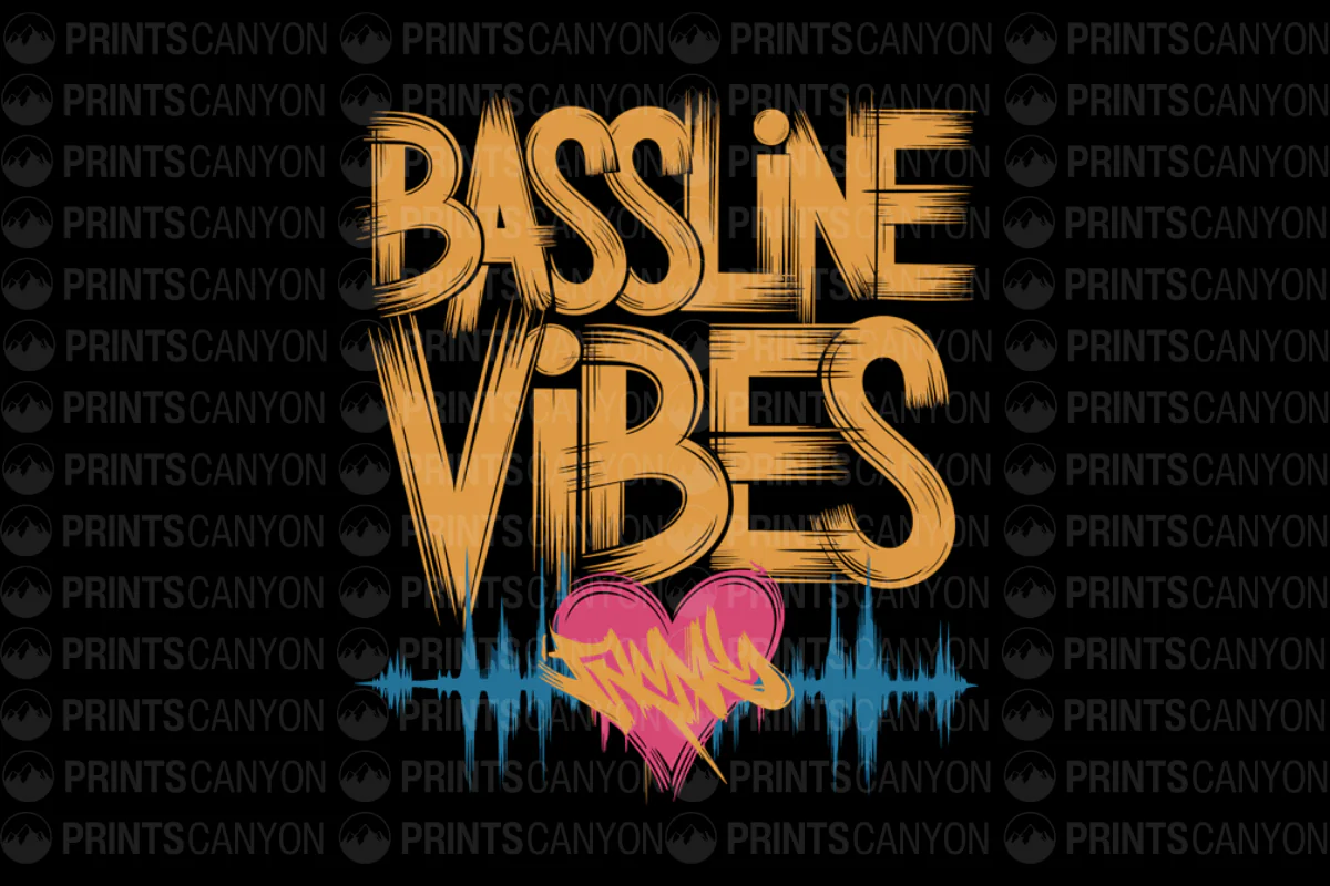 Bassline Vibes Graphic Tee for Music Lovers and Festival Fans