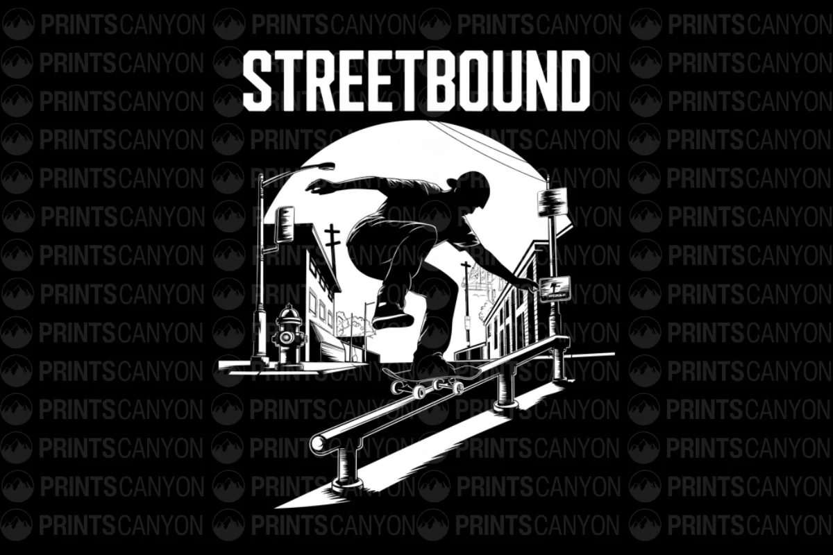 Streetbound Vintage Skateboard Graphic Tee for Skate Enthusiasts and Urban Street Style