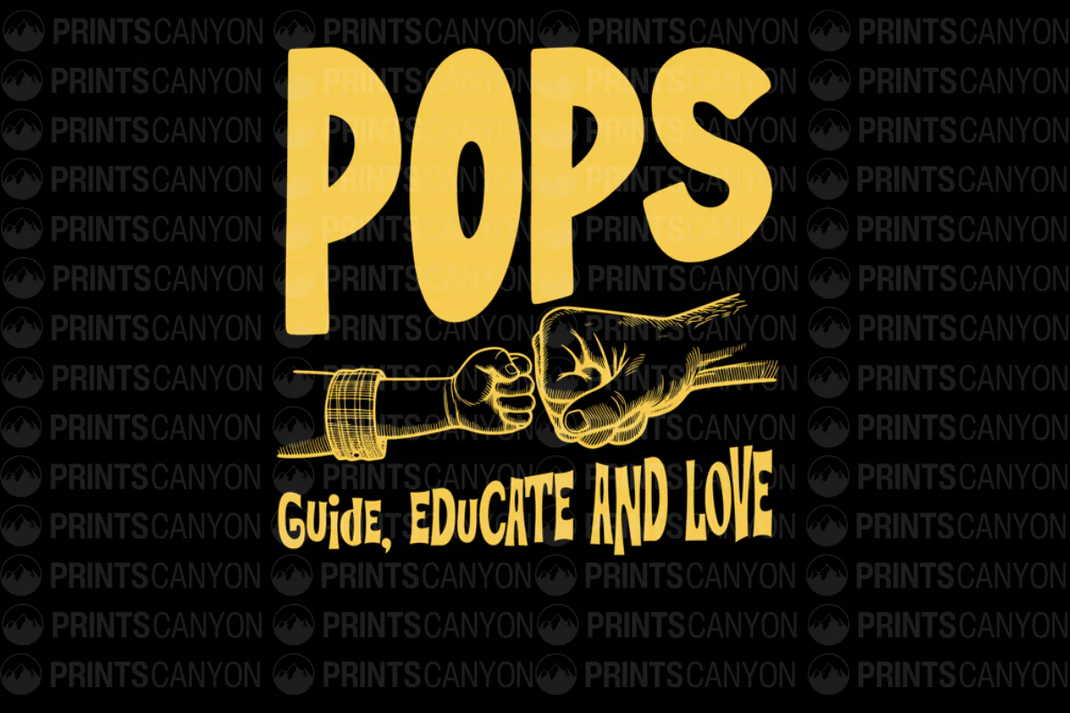 Pops Guide Educate and Love T-Shirt Design
