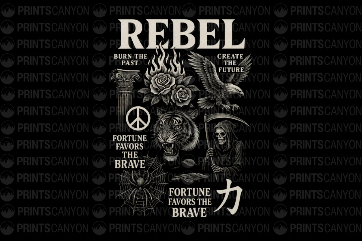 Rebel Spirit Graphic Tee - Embrace the Bold and Create Your Future