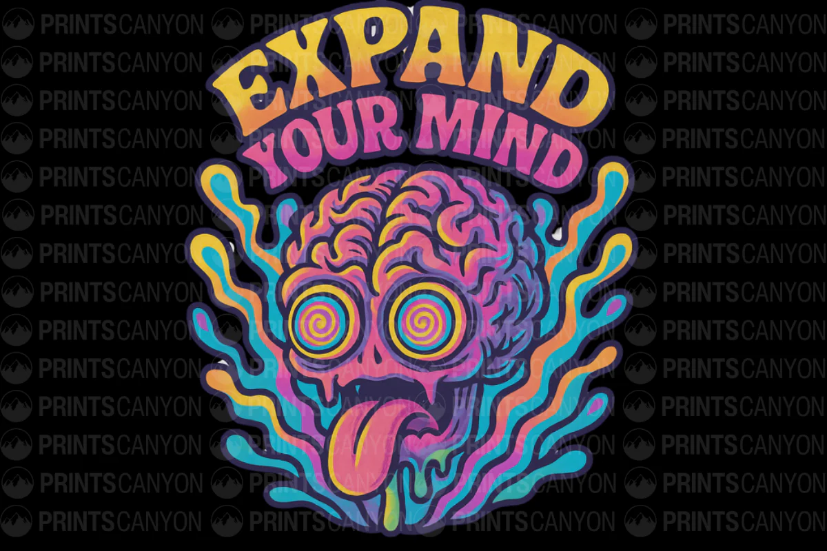 Psychedelic Brain Art Design to Expand Your Mind in Vibrant Colors