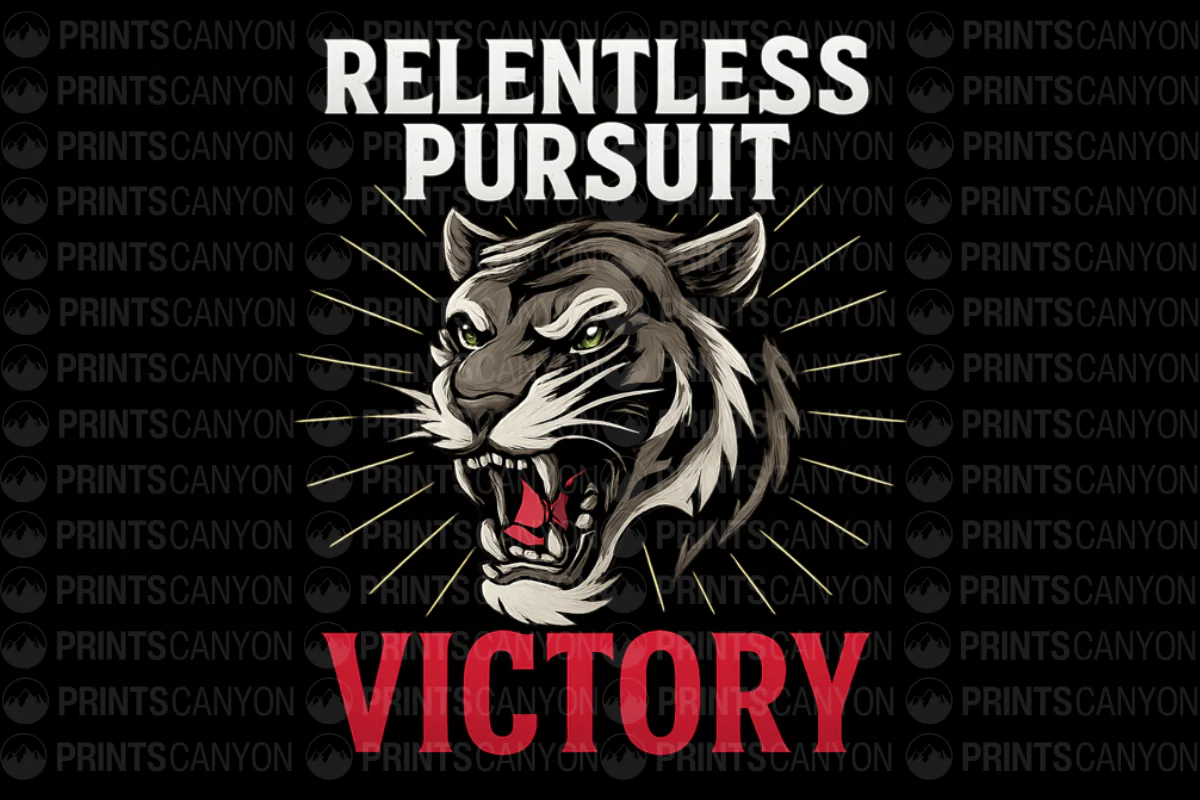 Relentless Pursuit of Victory Tiger Graphic Tee