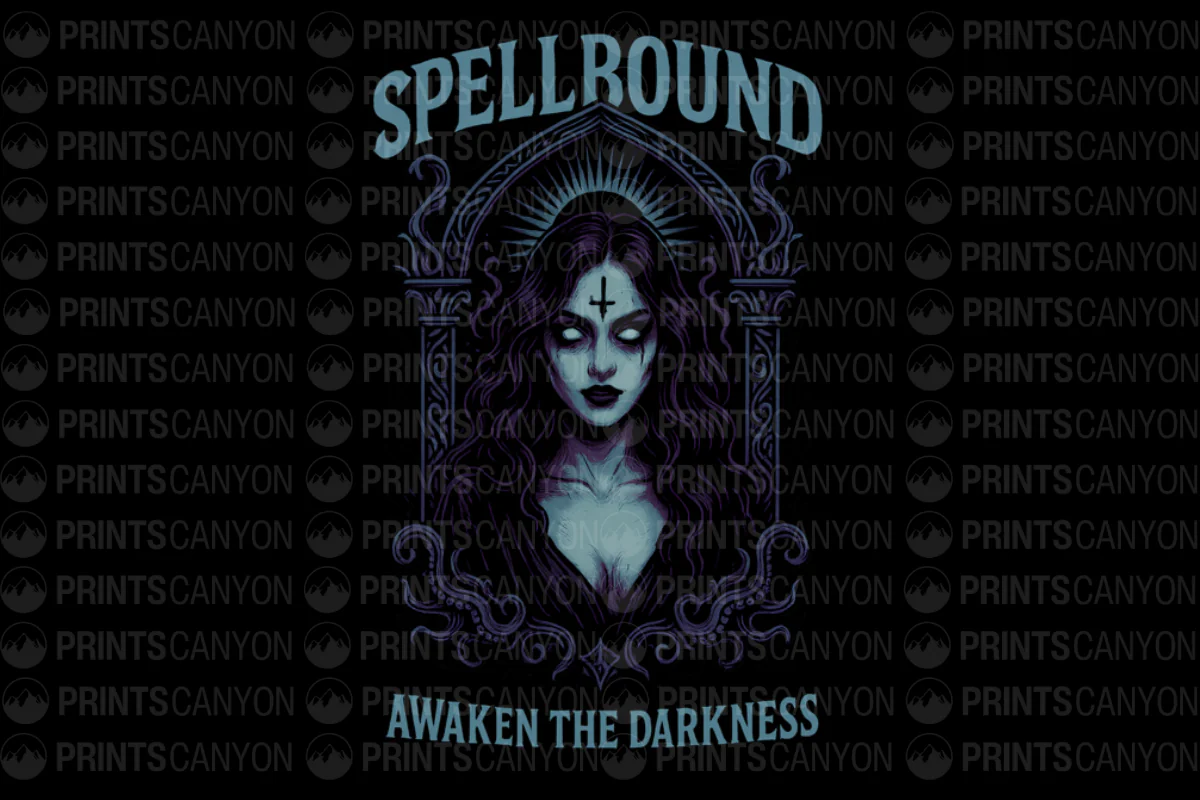 Spellbound Awaken the Darkness Graphic Tee for Mystic Souls