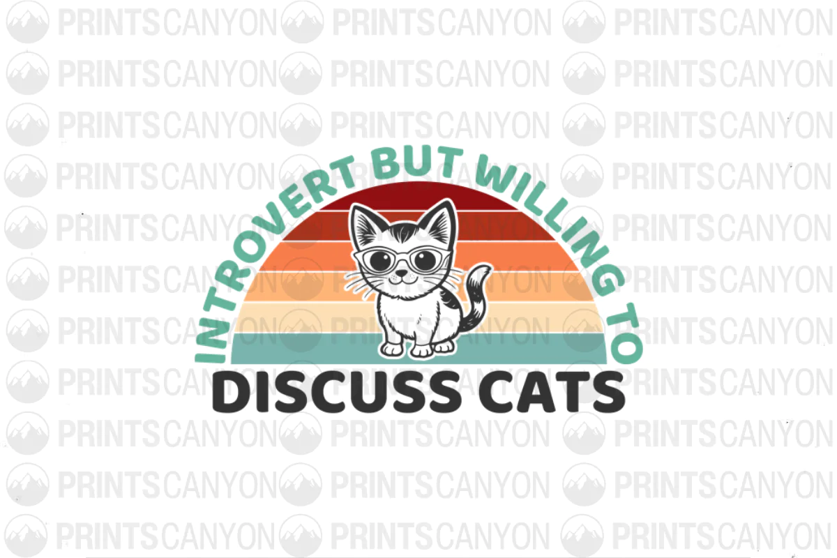 Introvert Cat Lover Tee - Perfect for Those Who Prefer Feline Chats Over Small Talk