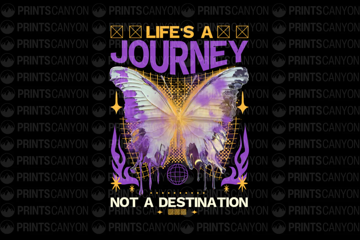 Life's a Journey Not a Destination Butterfly Graphic Tee