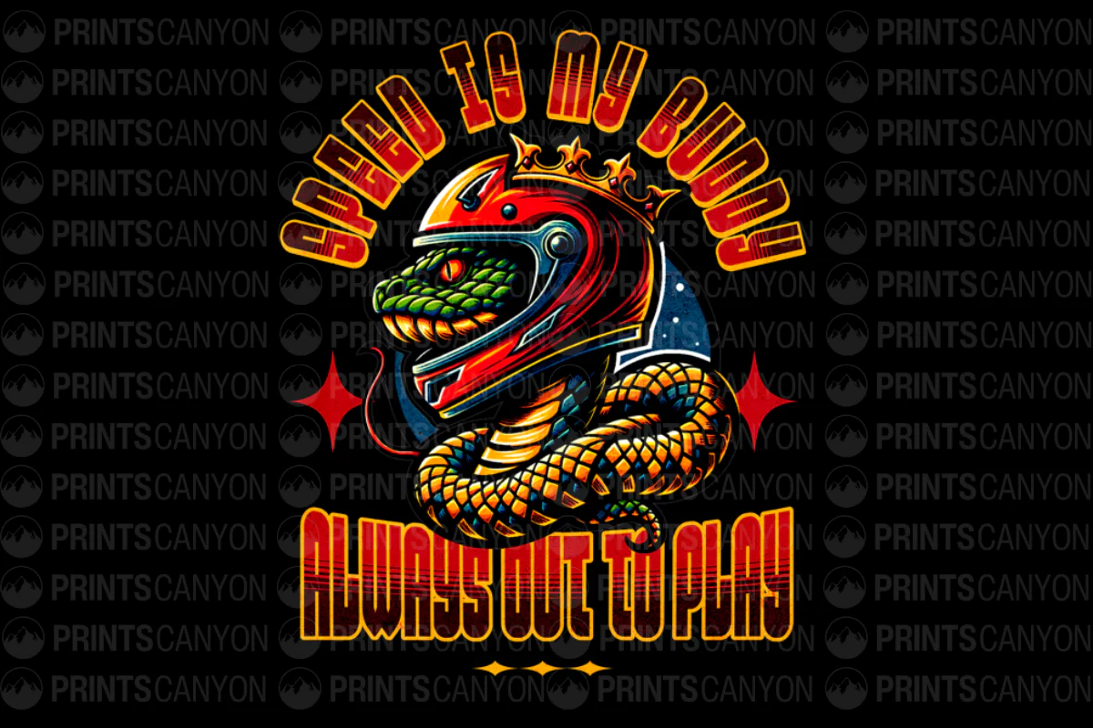 Speed is My Buddy Always Out to Play T-Shirt Design