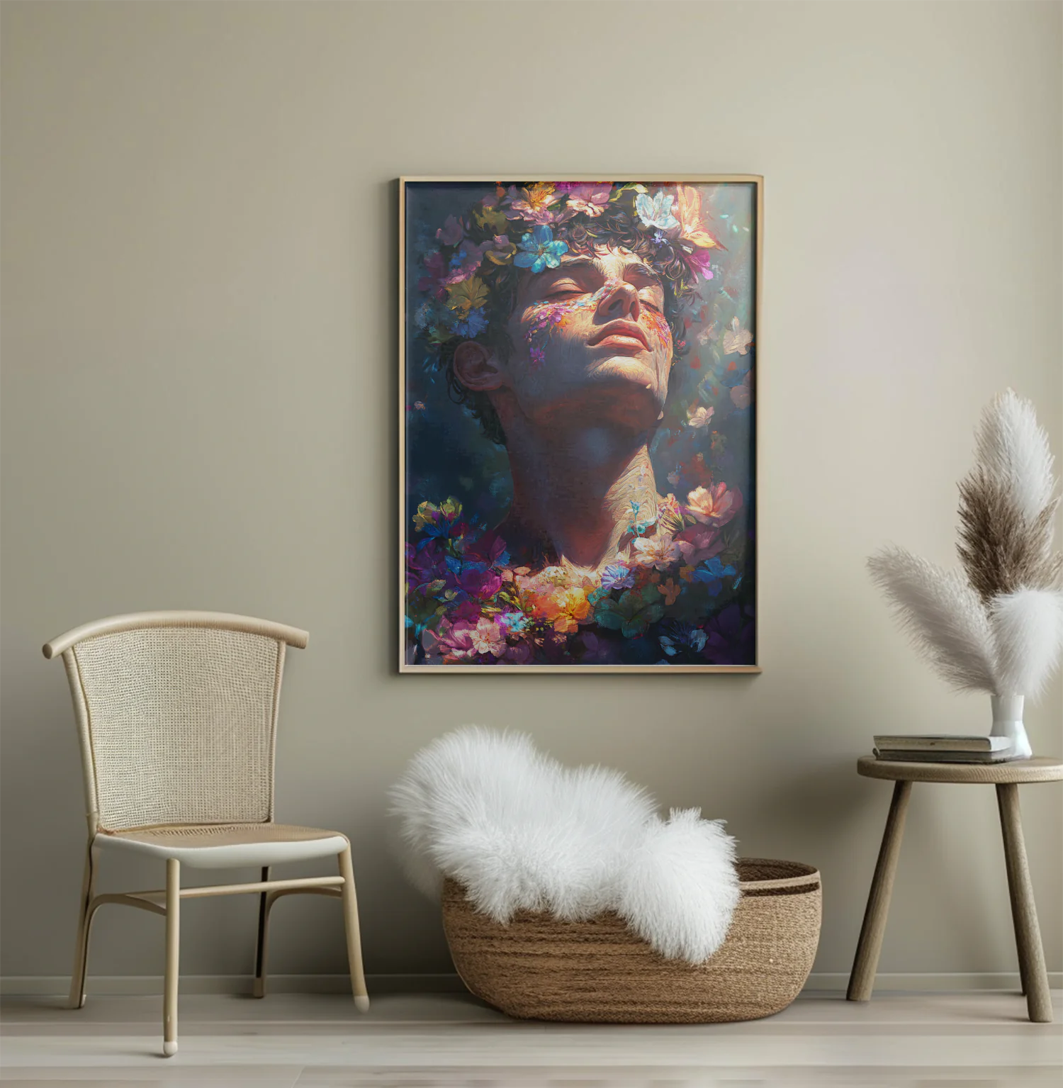 Blossoming Serenity: A Portrait of Nature and Peace