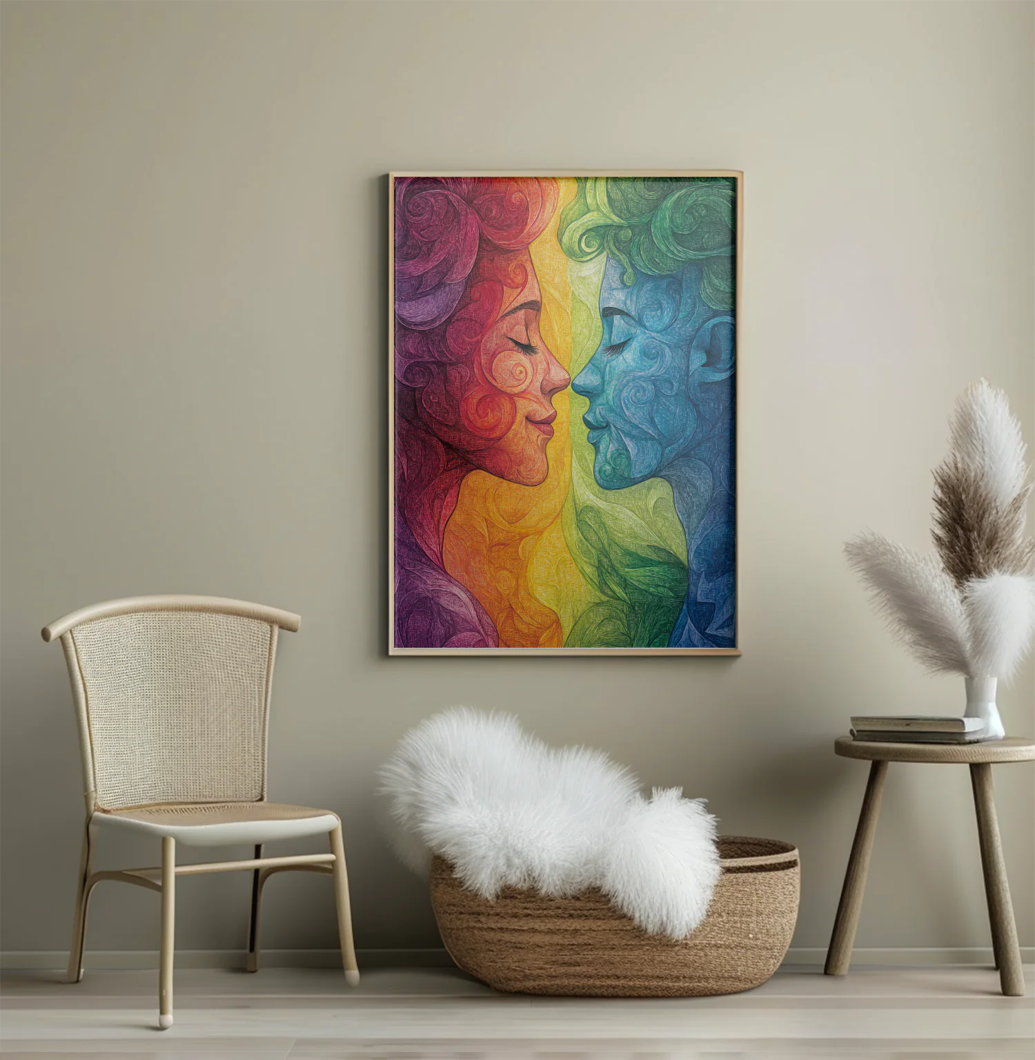 Colorful Embrace: A Vibrant Journey Through Love and Connection