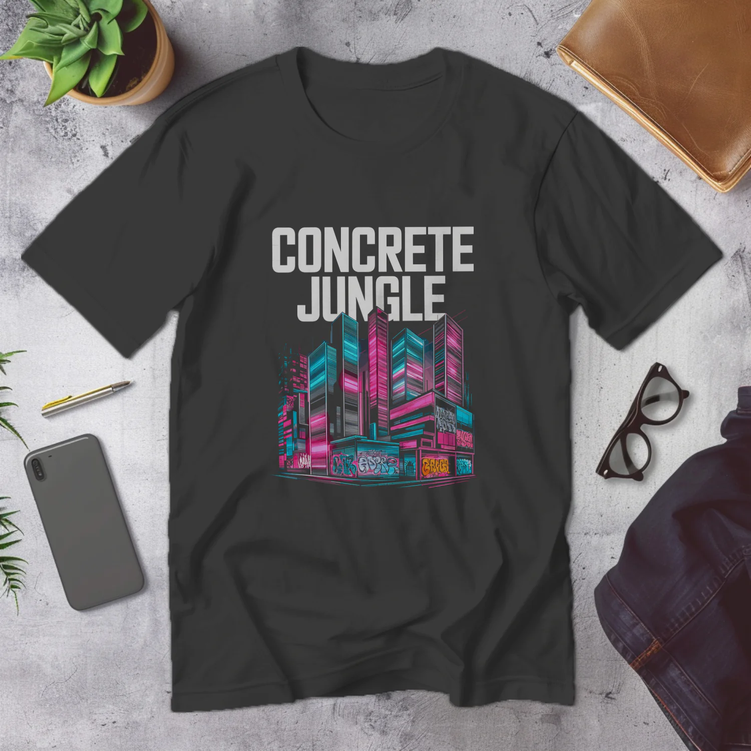 Urban Vibes: Concrete Jungle Artwork for Streetwear Enthusiasts