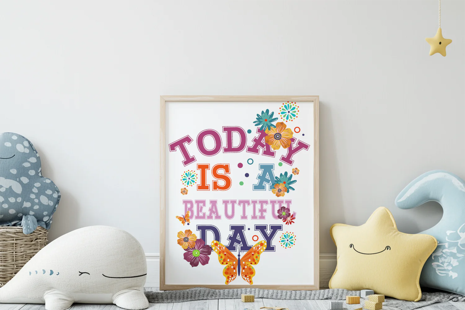 Today is a Beautiful Day Inspirational Printable Wall Art for Home Decor