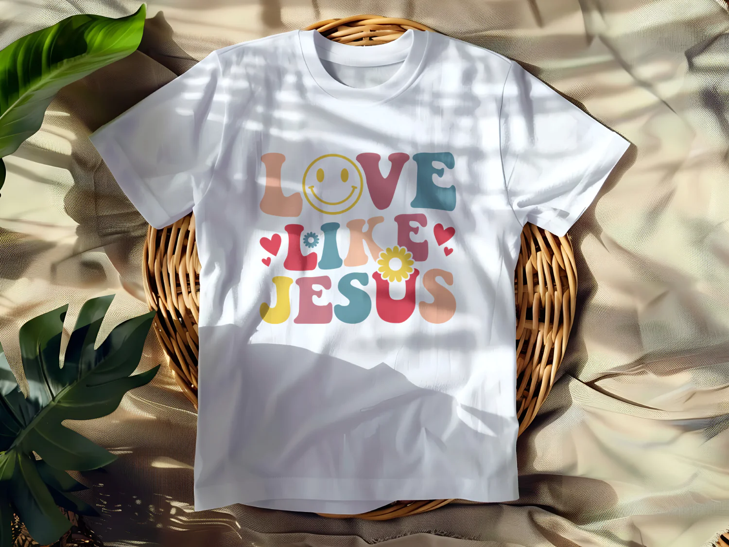 Love Like Jesus T-Shirt Design for Positive Vibes and Uplifting Messages
