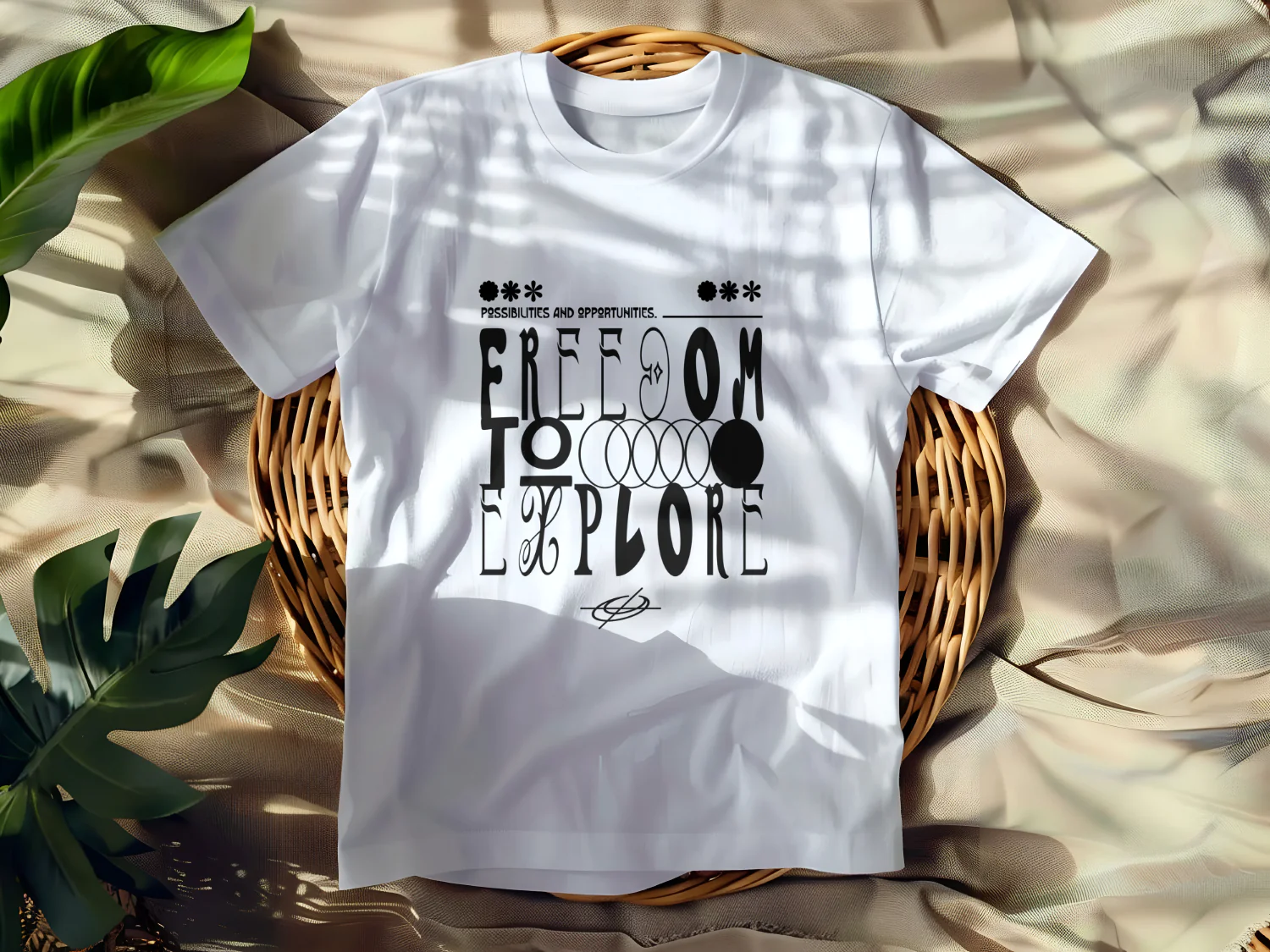 Freedom to Explore Typography T-Shirt Design for Adventure Lovers