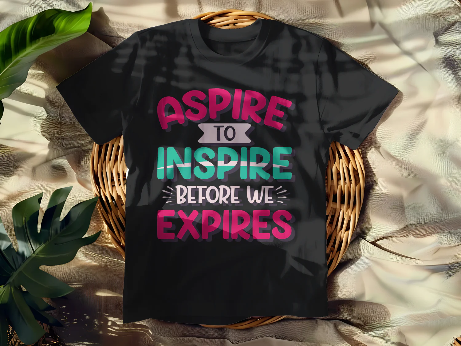 Aspire to Inspire Before We Expire T-Shirt Design