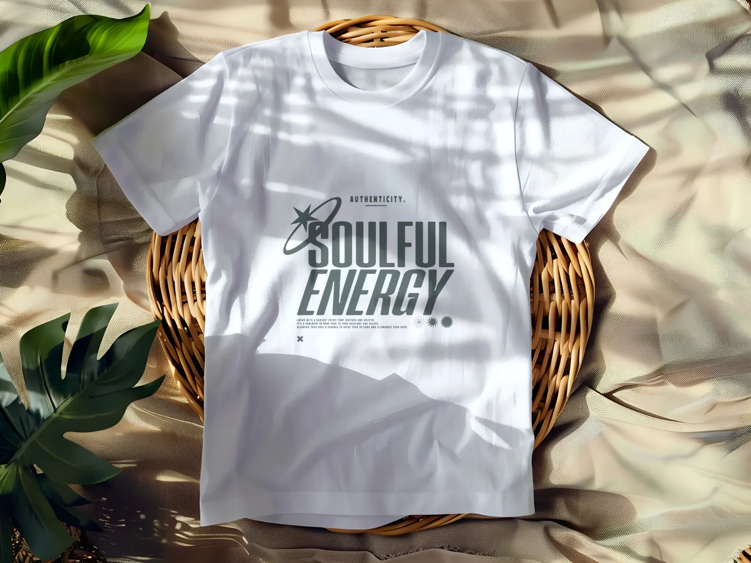Soulful Energy T-Shirt Design for Authenticity and Inspiration