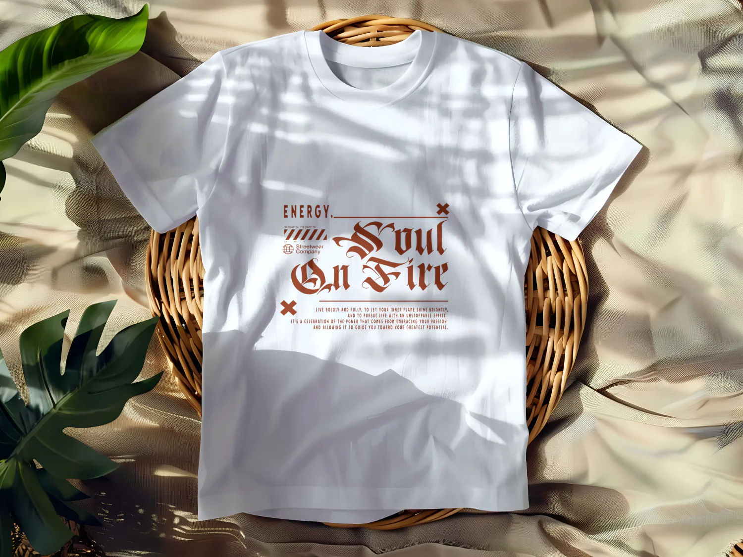 Soul on Fire T-Shirt Design - Embrace Your Passion and Energy