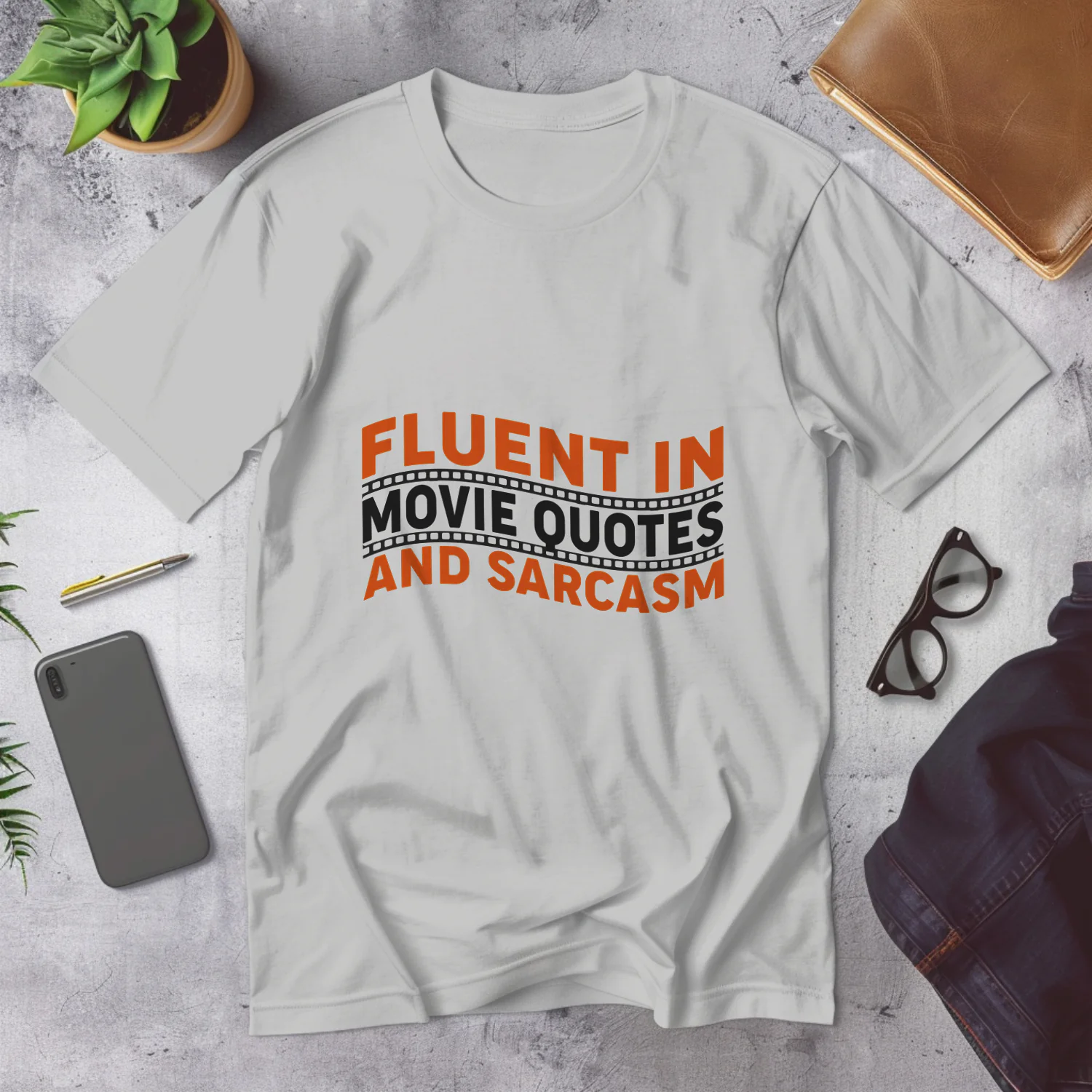 Fluent in Sarcasm Funny Graphic Tee for Sarcastic Humor Lovers