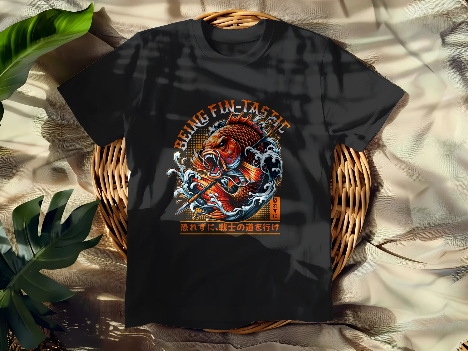 Being Fin-tastic Fish Battle T-Shirt Design