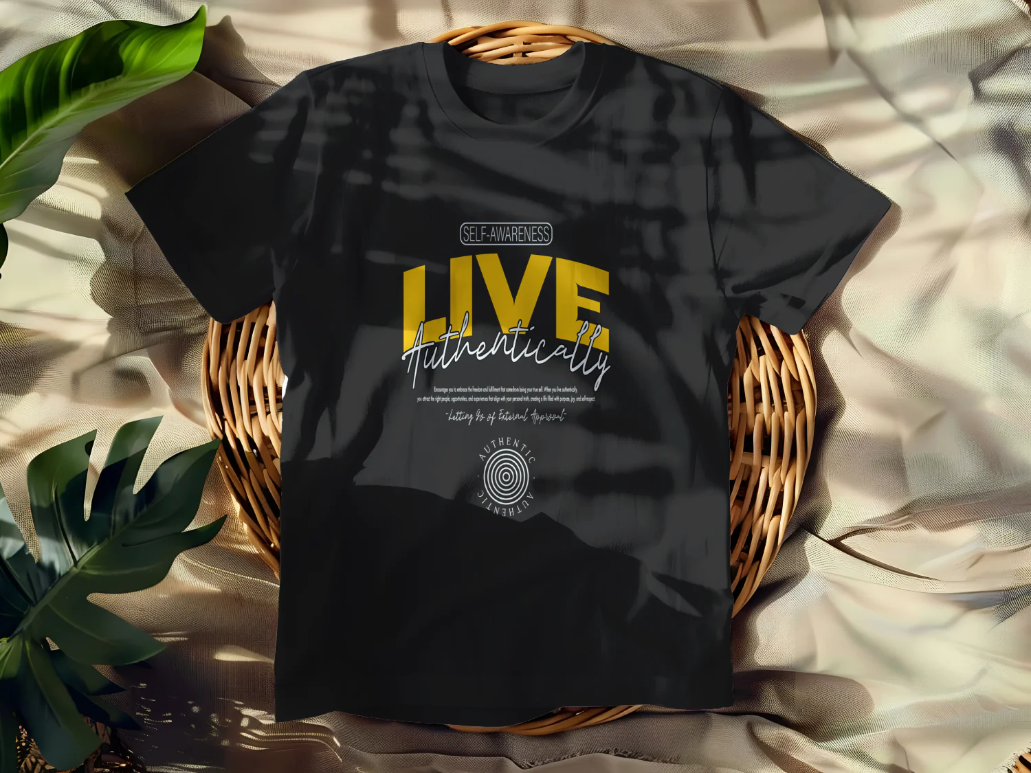 Live Authentically T-Shirt Design for Self-Awareness and Personal Growth