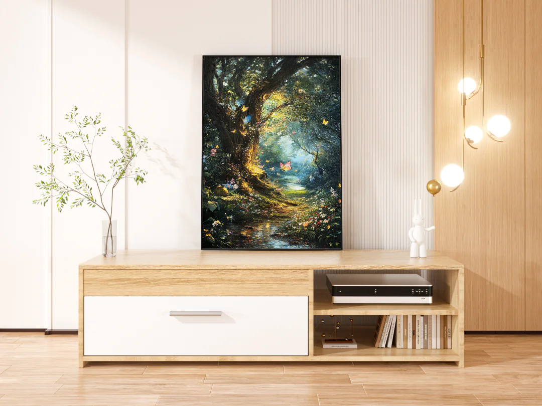 Enchanted Forest Bliss Printable Wall Art 300DPI for Cozy Home Decor