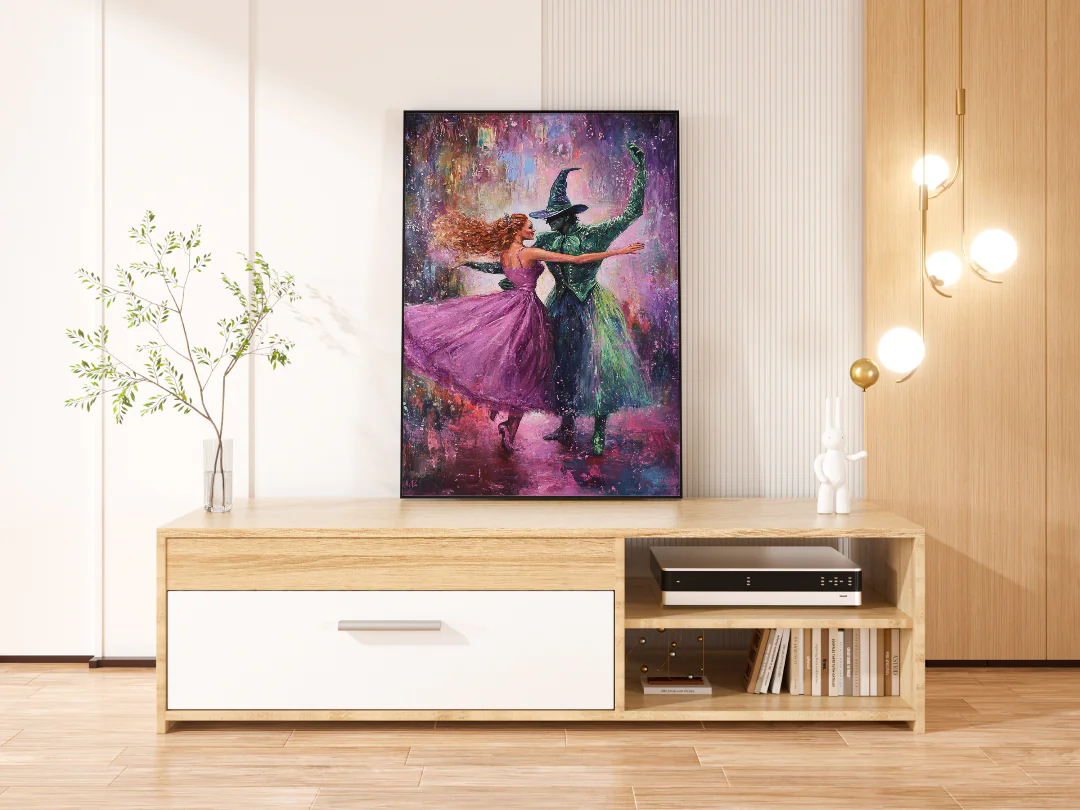 Enchanting Dance of Colorful Souls in a Whimsical World