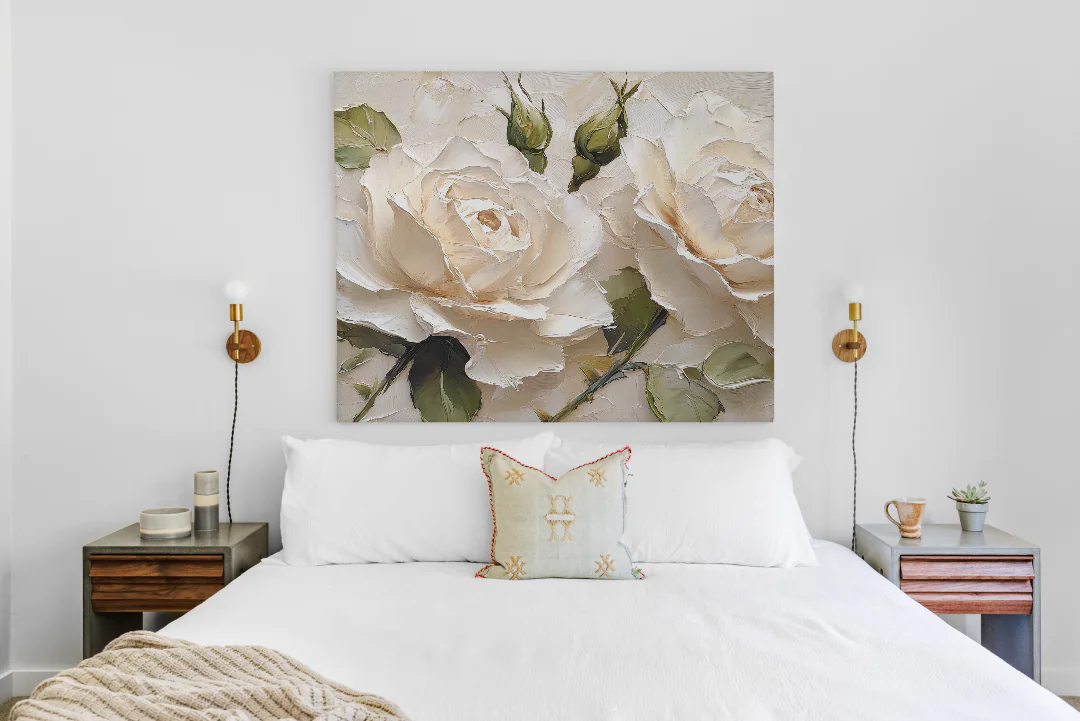 Elegant White Roses T-Shirt Design | Printable Graphic 300DPI for Flower Lovers