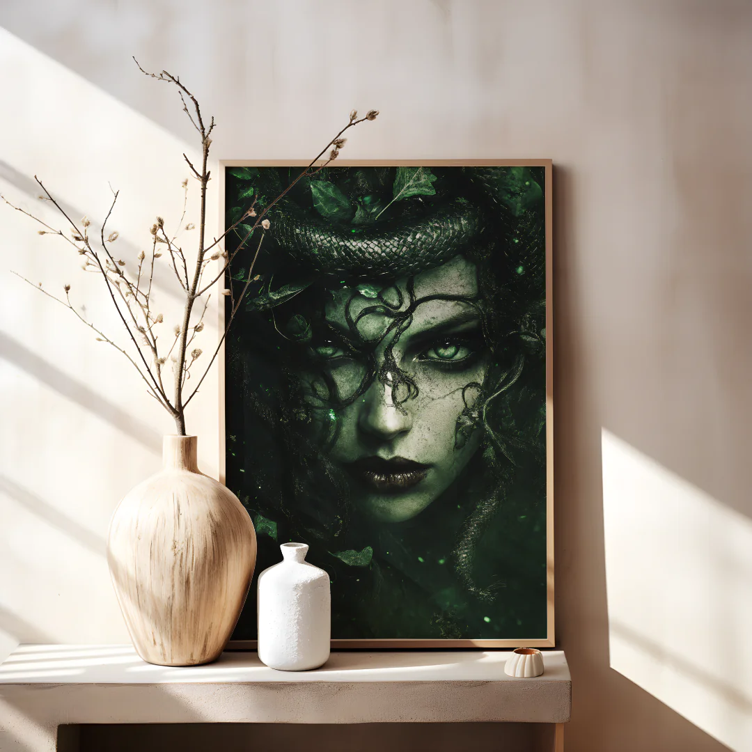 Mystical Medusa Wall Art Printable for Unique Home Decor