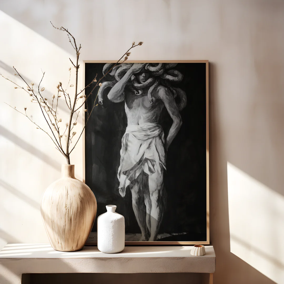 Mythical Medusa Themed Printable Wall Art for Unique Home Decor